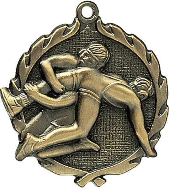 1.75" Wrestling Medal