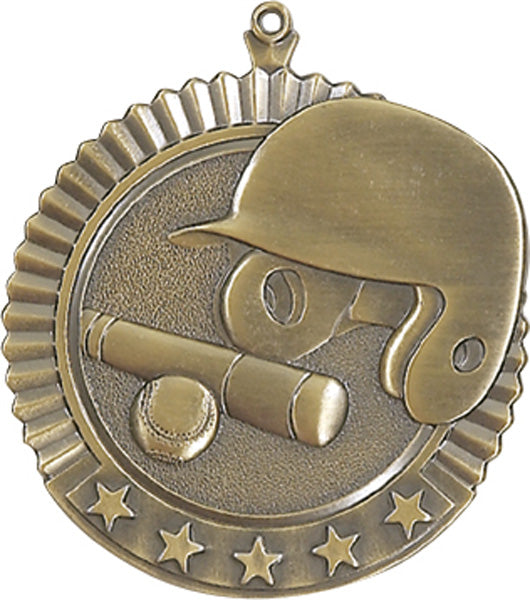 2.75" Gold Star Series Baseball / Softball Medal