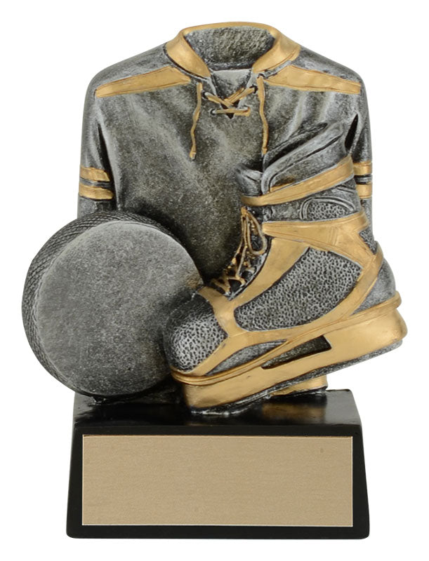 3.75" Hockey w/ Jersey, Skate and Glove Trophy
