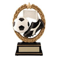 6.5" Negative Space Soccer Trophy