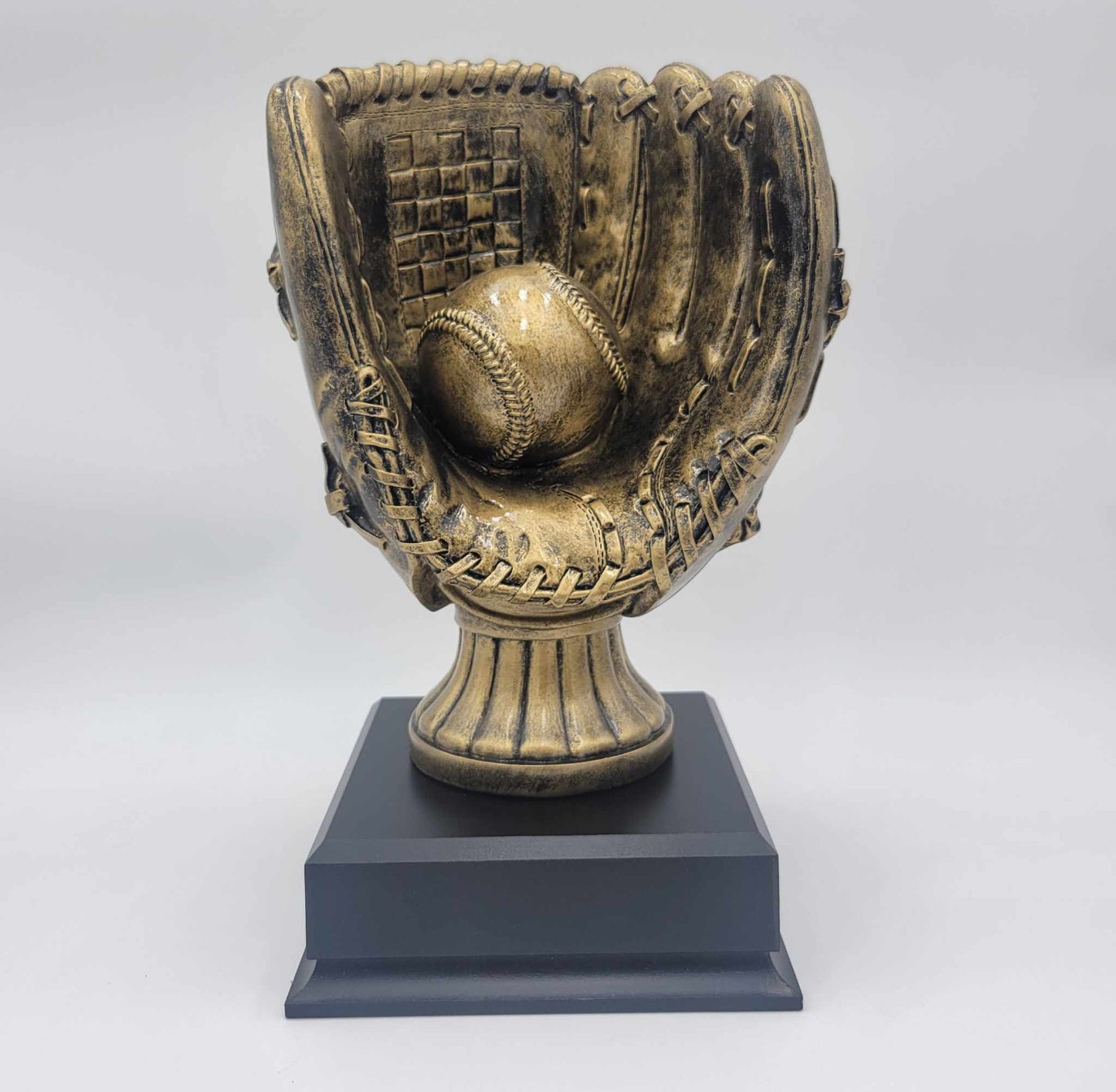 13" Antique Gold Baseball Trophy